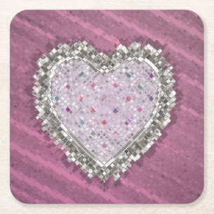 Dessous De Verre Carré Bon Amour Charme