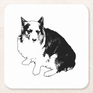 Dessous De Verre Carré Bonfire Rim Corgi