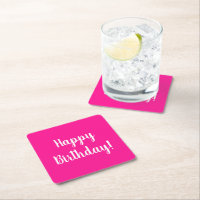 Bonne fête d'anniversaire Hot rose