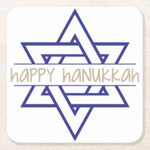 Dessous De Verre Carré Bonne Hanoukka