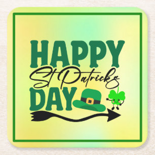 Dessous De Verre Carré Bonne Saint Patrick's Day-66592