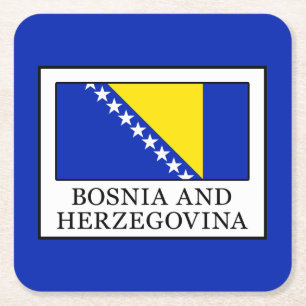 Dessous De Verre Carré Bosnie-Herzégovine