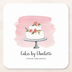 Dessous De Verre Carré Boulangerie mariage, Traiteur