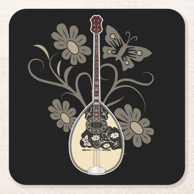 Dessous De Verre Carré Bouzouki (Devant)
