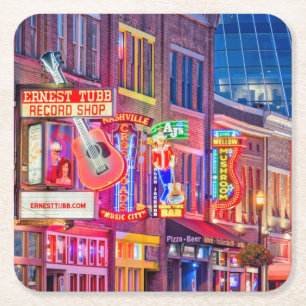 Dessous De Verre Carré Broadway Downtown Nashville Tennessee