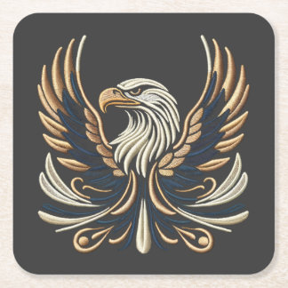 Dessous De Verre Carré Broderie d'aigle Majestic