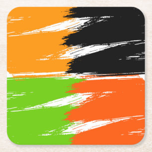 Dessous De Verre Carré Brush Stroke Paint