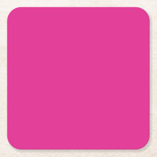 Dessous De Verre Carré BUDGET CERISE ROSE Mariage moderne