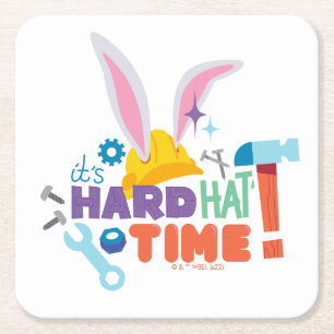 Dessous De Verre Carré BUGS BUNNY BUILDERS™ C'est l'heure du casque