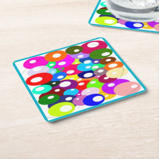 DESSOUS DE VERRE CARRÉ BULLES (Incliné)