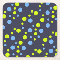 Bulles Jaunes Bleues Funky Heureuses