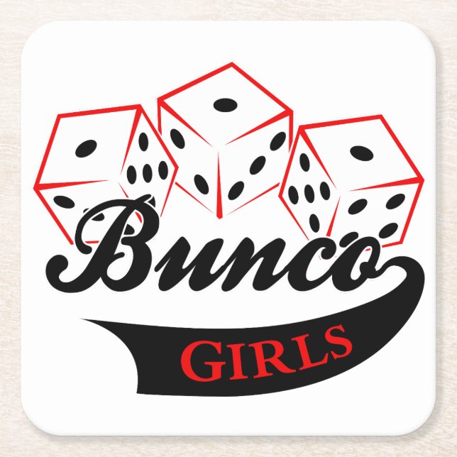 Dessous De Verre Carré Bunco Girls (Devant)