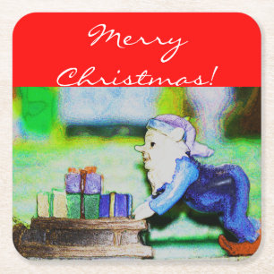 Dessous De Verre Carré Busy Elf par Shirley Taylor