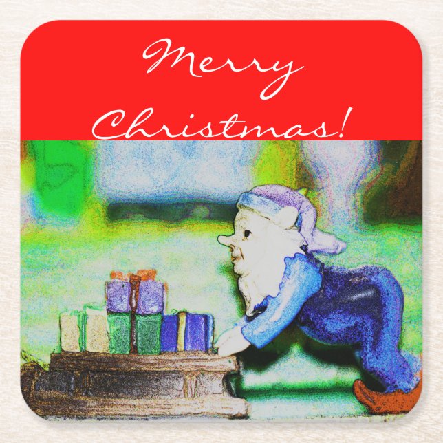 Dessous De Verre Carré Busy Elf par Shirley Taylor (Devant)