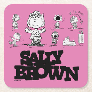 Dessous De Verre Carré cacahuètes   Sally Brown