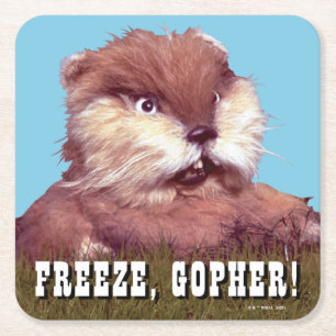 Dessous De Verre Carré Caddyshack Freeze, Gopher !