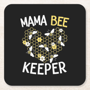 Dessous De Verre Carré Cadeau apiculteur Mama Bee Keeper