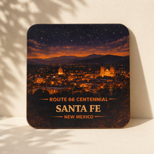 Dessous De Verre Carré Cadeau de décoration de table Santa Fe Route 66 So
