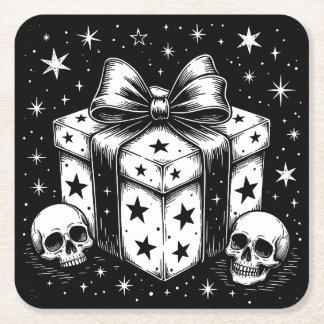 Dessous De Verre Carré Cadeau effrayant