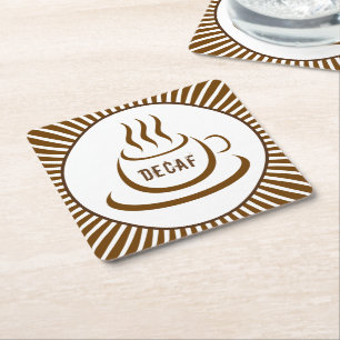 Dessous De Verre Carré Café Decaf
