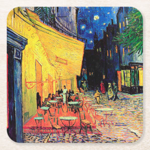 Dessous De Verre Carré Cafe Terrace at Night, Vincent van Gogh, 1888