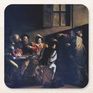 Dessous De Verre Carré Calling of Saint Matthew, Caravaggio
