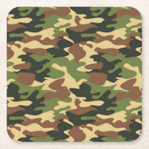 Dessous De Verre Carré camouflage