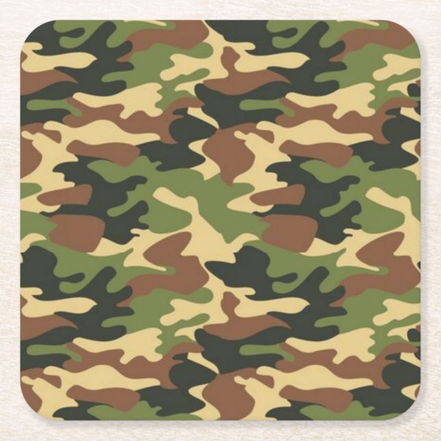 Dessous De Verre Carré camouflage (Devant)