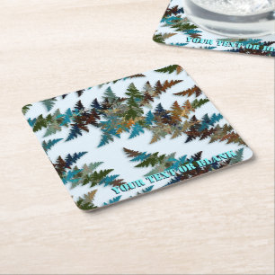 Dessous De Verre Carré Camouflage arctique fragile