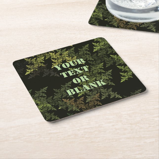 Dessous De Verre Carré Camouflage fractal (Incliné)
