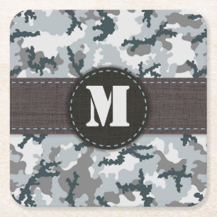Dessous De Verre Carré Camouflage urbain
