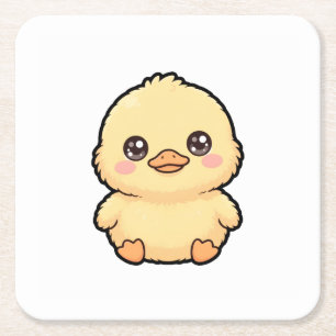 Dessous De Verre Carré Canard poussin mignon