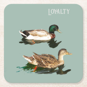 Dessous De Verre Carré Canards. Loyauté