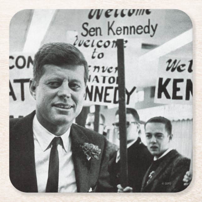 Dessous De Verre Carré Candidat Kennedy (Devant)
