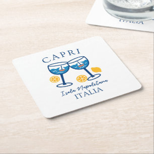 Dessous De Verre Carré Capri Italie été