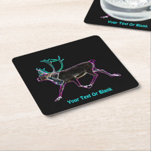 Dessous De Verre Carré Caribou électrique