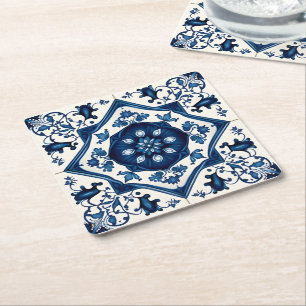 Dessous De Verre Carré Carrelage méditerranéen, Portugais, Azulejo, Majol