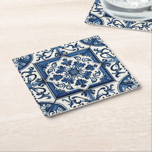 Dessous De Verre Carré Carrelage méditerranéen, Portugais, Azulejo, Majol