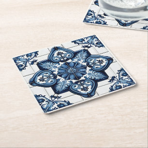 Dessous De Verre Carré Carrelage méditerranéen, Portugais, Azulejo, Majol