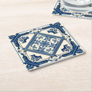 Dessous De Verre Carré Carrelage méditerranéen, Portugais, Azulejo, Majol
