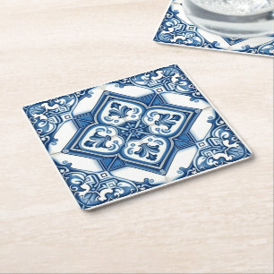 Dessous De Verre Carré Carrelage méditerranéen, Portugais, Azulejo, Majol
