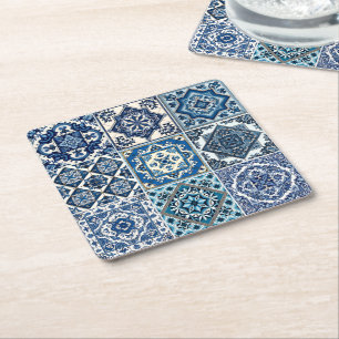 Dessous De Verre Carré Carrelage méditerranéen, Portugais, Azulejo, Majol