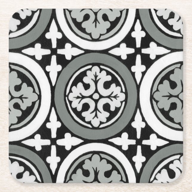 Dessous De Verre Carré Carrelage Renaissance Décor (Devant)