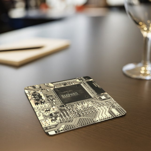 Dessous De Verre Carré Carte à circuits imprimés rétrospectifs ・ Carte à  (Créateur téléchargé)