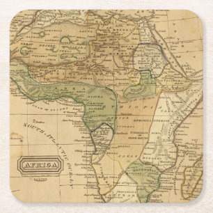 Dessous De Verre Carré Carte de l'Afrique par Worcester
