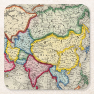 Dessous De Verre Carré Carte de l'Asie