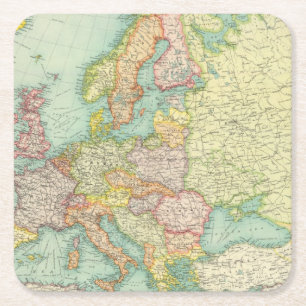 Dessous De Verre Carré Carte politique de l'Europe