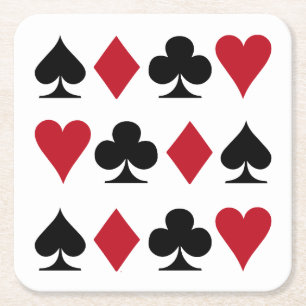 Dessous De Verre Carré Cartes de jeu