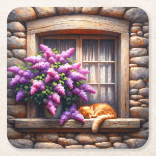 Dessous De Verre Carré Cat