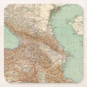 Dessous De Verre Carré Caucasia 7374, Mer Caspienne